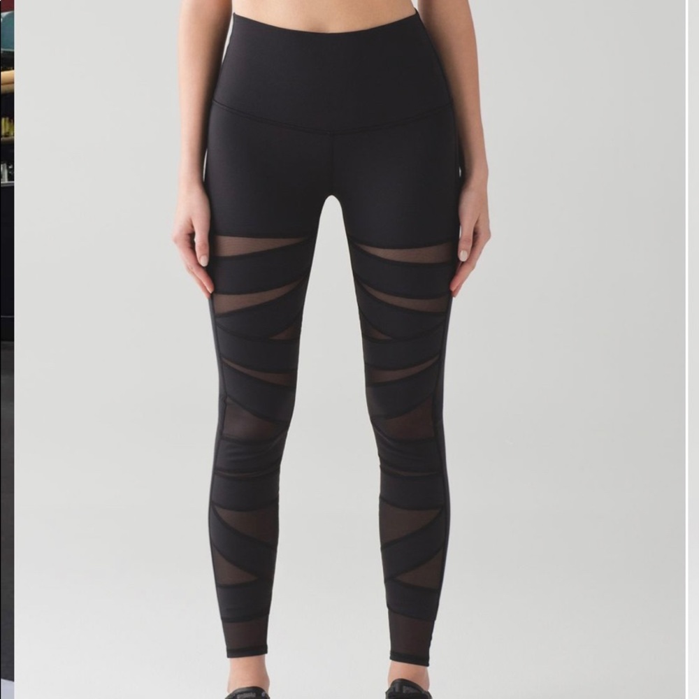 Lululemon Wunder Under Pant (Hi-Rise) (Tech Mesh) SIZE 8